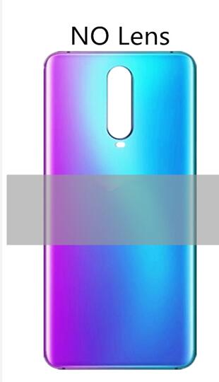 Glass Battery Back Rear Cover Door Housing For OPPO R17 Pro Battery Cover repair For OPPO R 17 pro back battery Housing: Gradient no lens