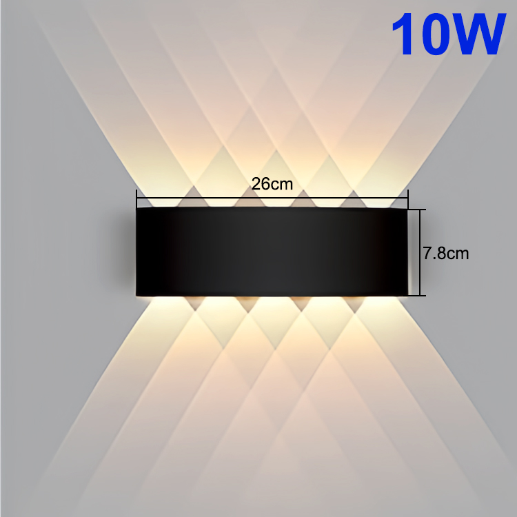 Luz Led moderna de pared para exteriores, luces impermeables para porche, balcón, jardín, lámpara de pared interior, decoración del hogar: green
