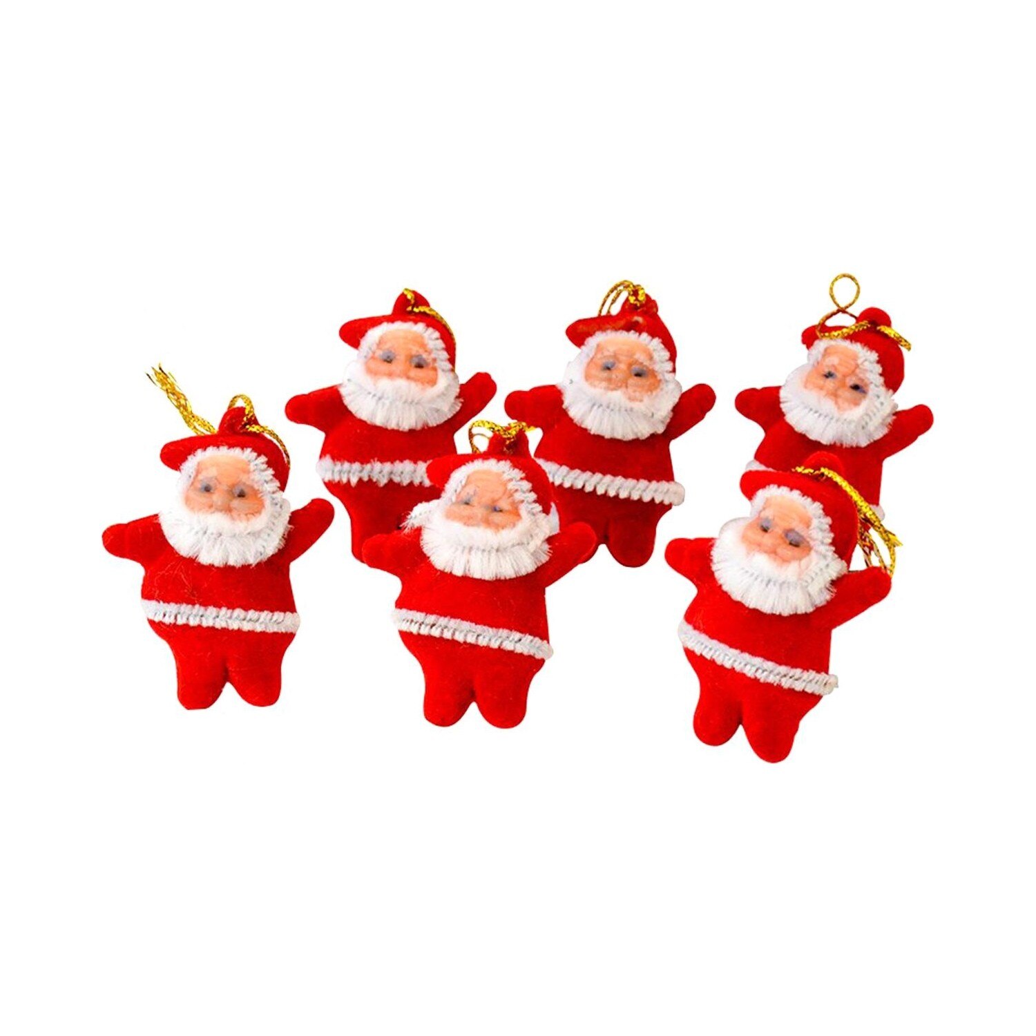 Kerst Hanger Kerstman Kerstboom Topper Ornament 6 Stuks Kleine