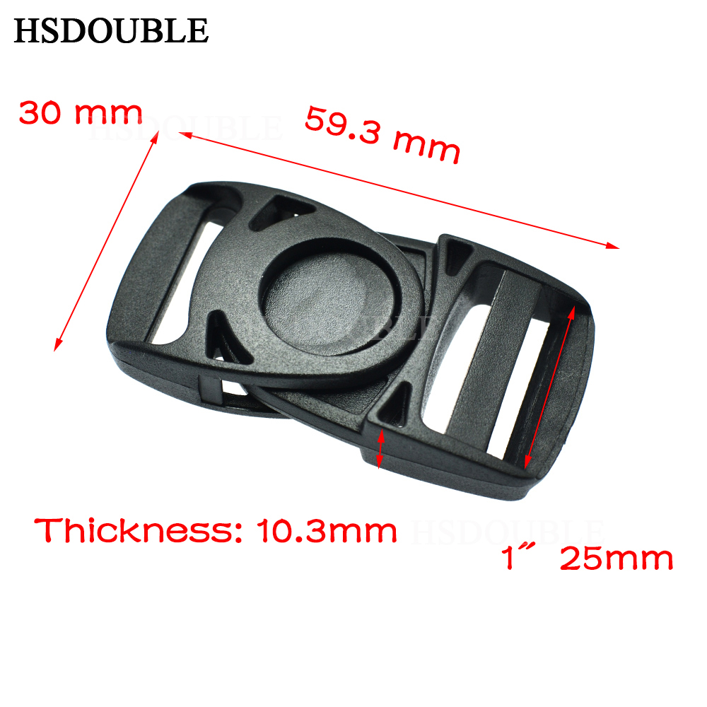 Plastic Side Release Center Buckles Swing Head Swivel style Backpack Straps Webbing 20mm 25mm 32mm 38mm