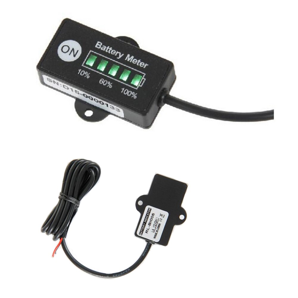 12V Polarlander Battery Fuel Gauge Indicator Voor 12V Lood-zuur Batterij Meter Sla Agm Gel Vrla Batterij pack