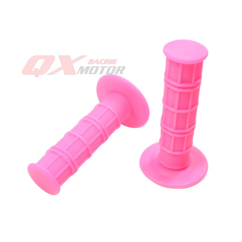 Empuñaduras universales para manillar de moto, manillar de Gel para Motocross, dirt pit bike, color rosa,