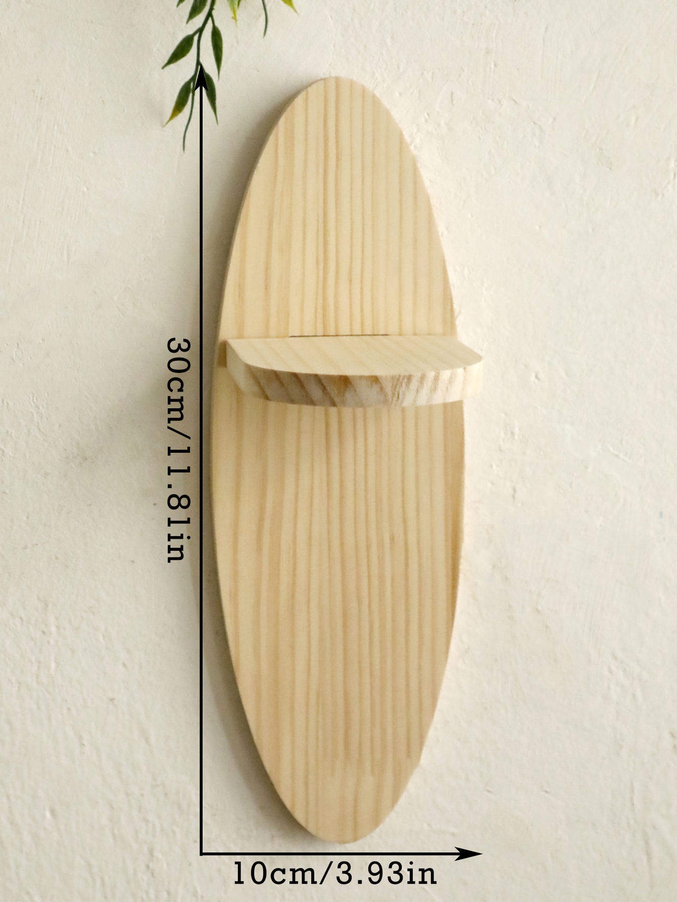 Wandregale aus Holz, ovales schwebendes Regal, Kristallständer, wandmontiertes Lagerregal, rustikales Boho-Heimdekor-Regal: Dunkelgrün