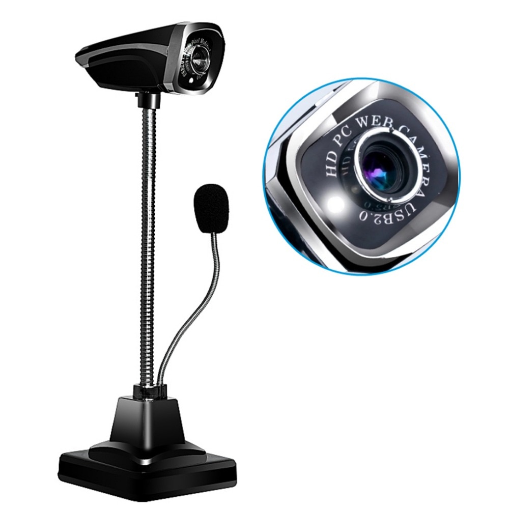 M800 USB 2.0 Wired Web Camera With Mic PC Laptop 12 Million Pixel Video Camera Adjustable Night Vision Web cam With Microphone