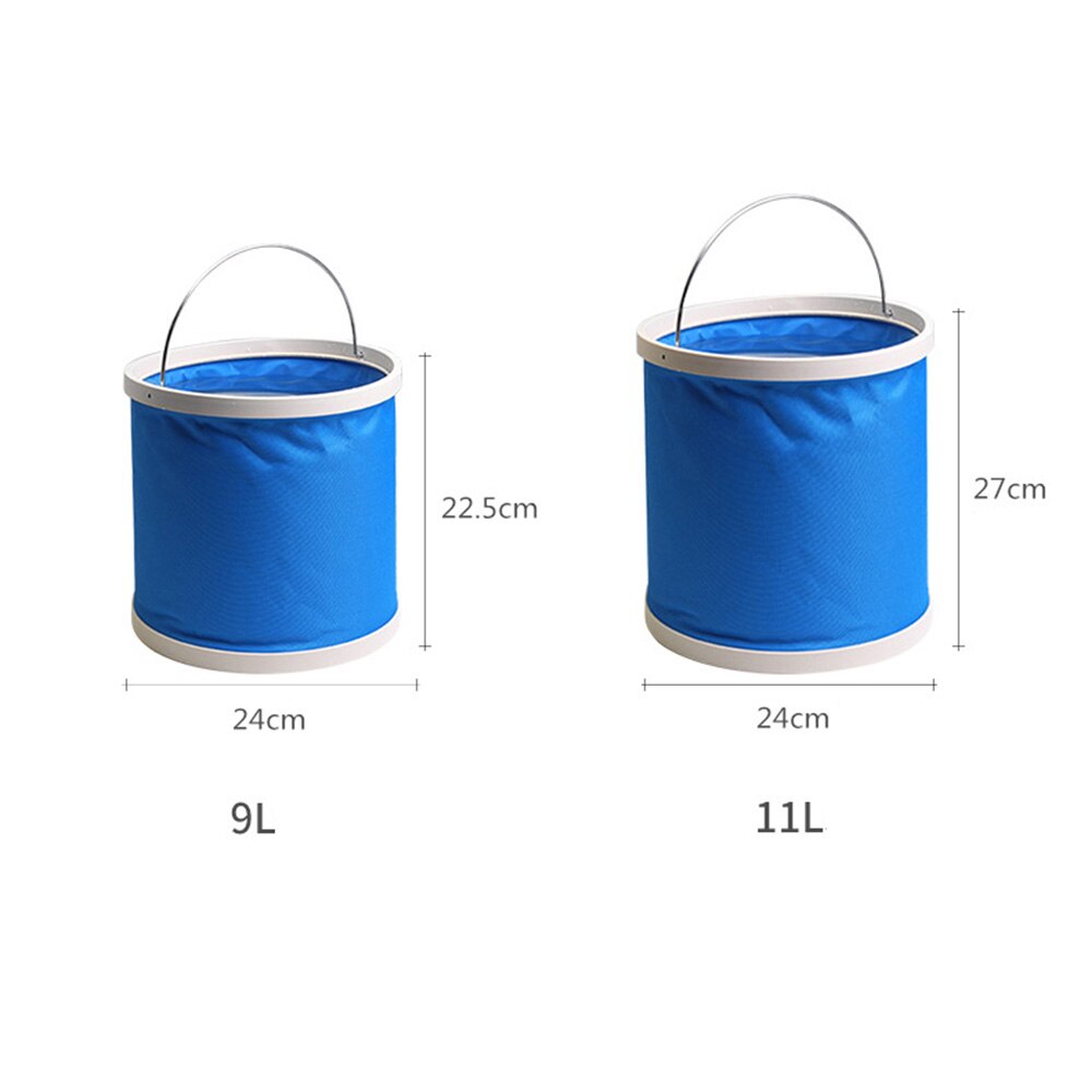 Folding Bucket car travel fishing large portable retractable washing bucket brush car compression bucket