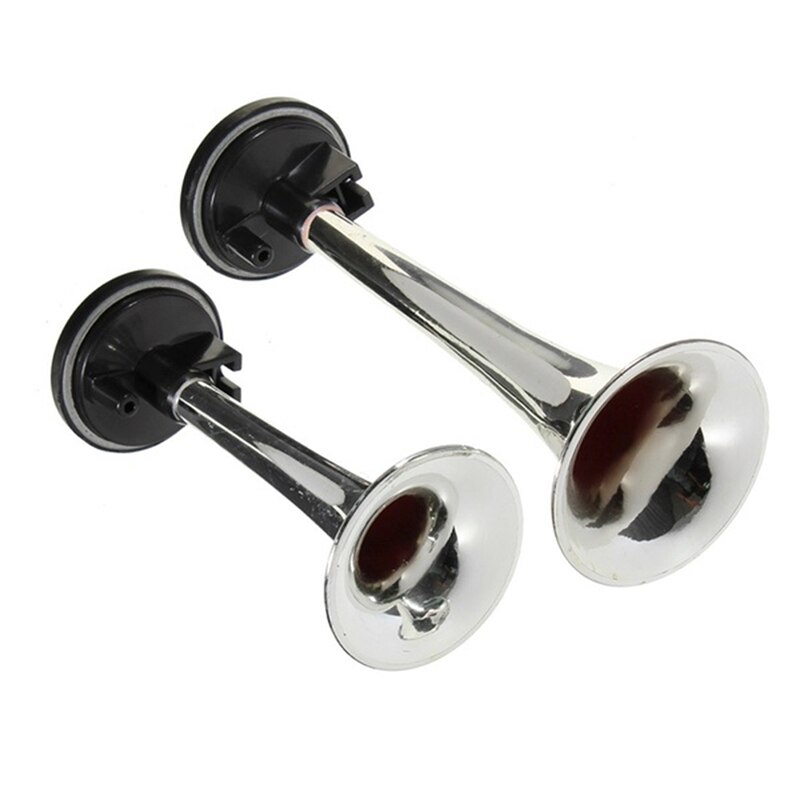 2 uds bocina de aire Dual trompeta súper fuerte Universal tren coche camión barco