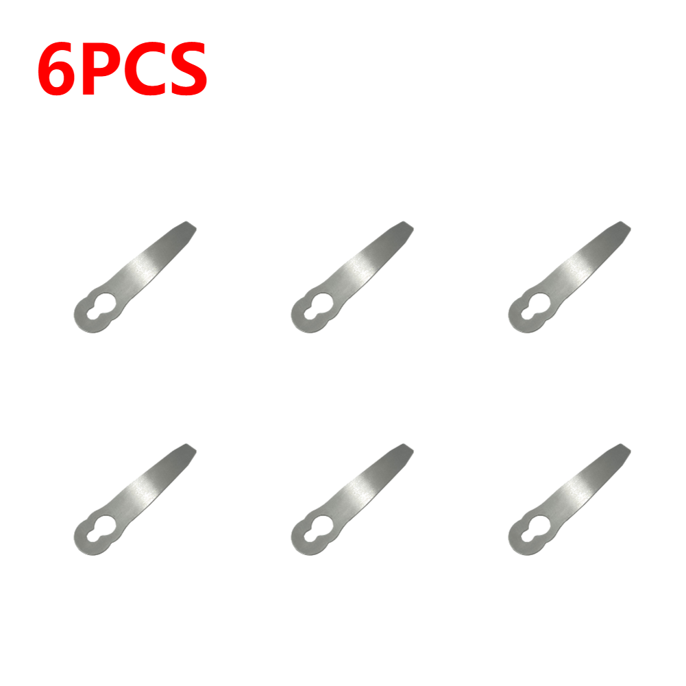 1-6Pc Roestvrijstalen Bosmaaier Vervangende Messen Reservemessen Voor Stihl Fsa 45 Fsa 57 Grastrimmer Tuin Grasmaaier: WHITE