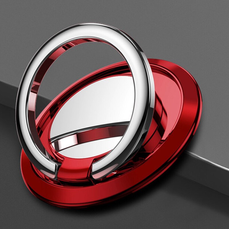 Universal Phone 360 Degree Finger Phone Hold Fit For Car Bracket Phone Accessories: red