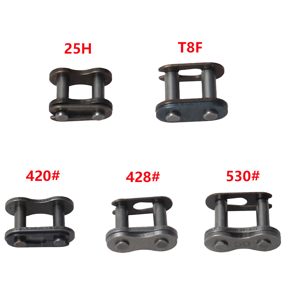 5 stk 25h t8f 420 428 428h 520 530 kjetting master link pocket skittgrop atv quad go kart e gass scooter motorsykkel