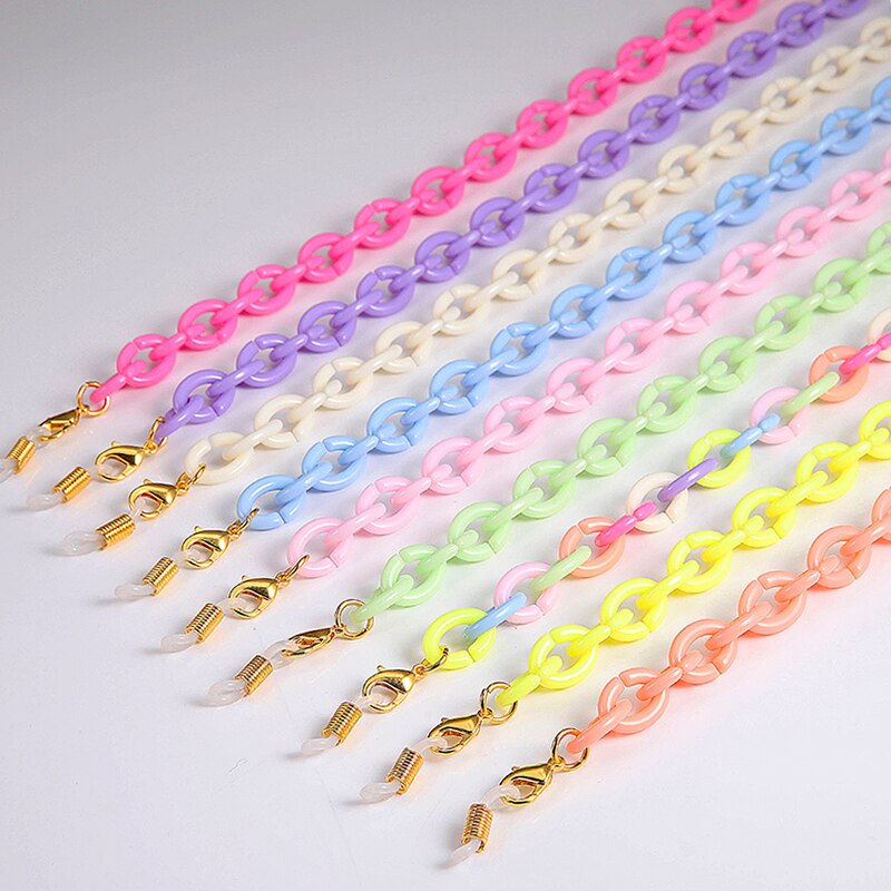 Skyrim 2022 Colorful Mask Chain Holder Hang on Neck Acrylic Glasses Chains Sunglasses Straps Eyewear Cord