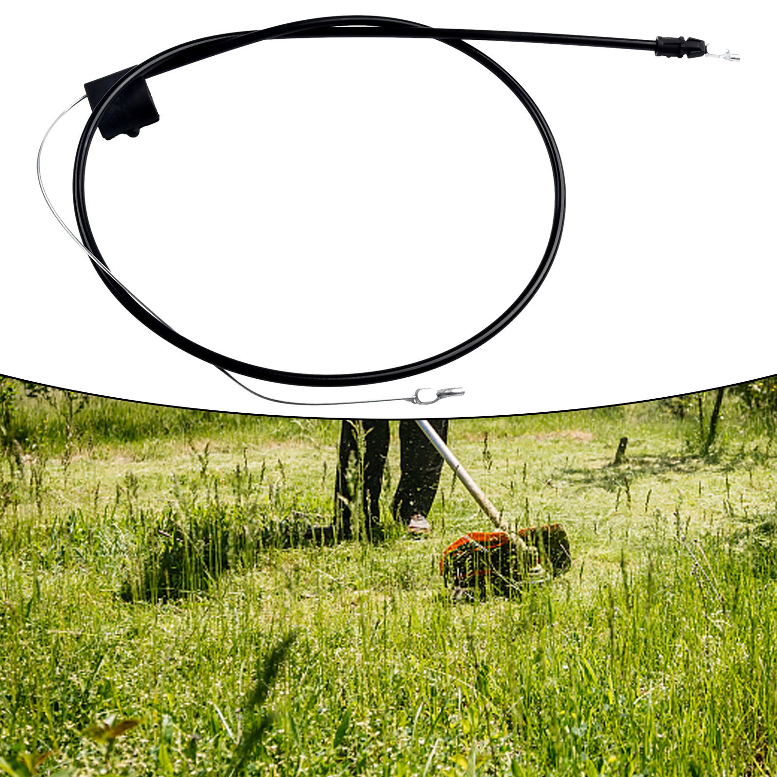 Gaskabel Kabel Zwart Casual Mode Voor Grasmaaier Gaskabel 135 cm/53in Lengte 183281 / 197740 /946-1130