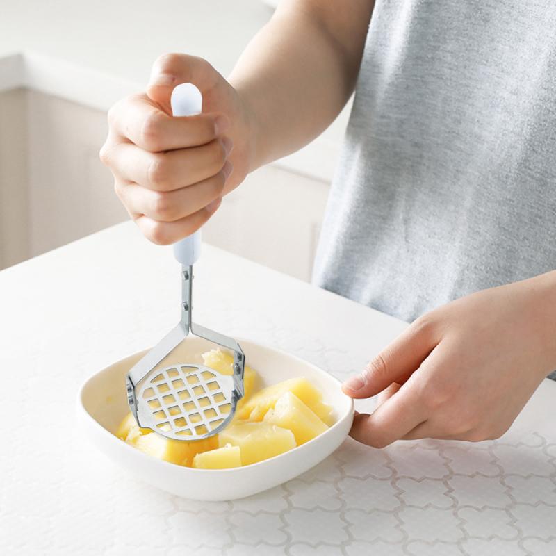 Aardappelpuree Stamper Aardappel Chip Fruit Modder Handleiding Fruit Rvs Modder Keuken Gereedschap