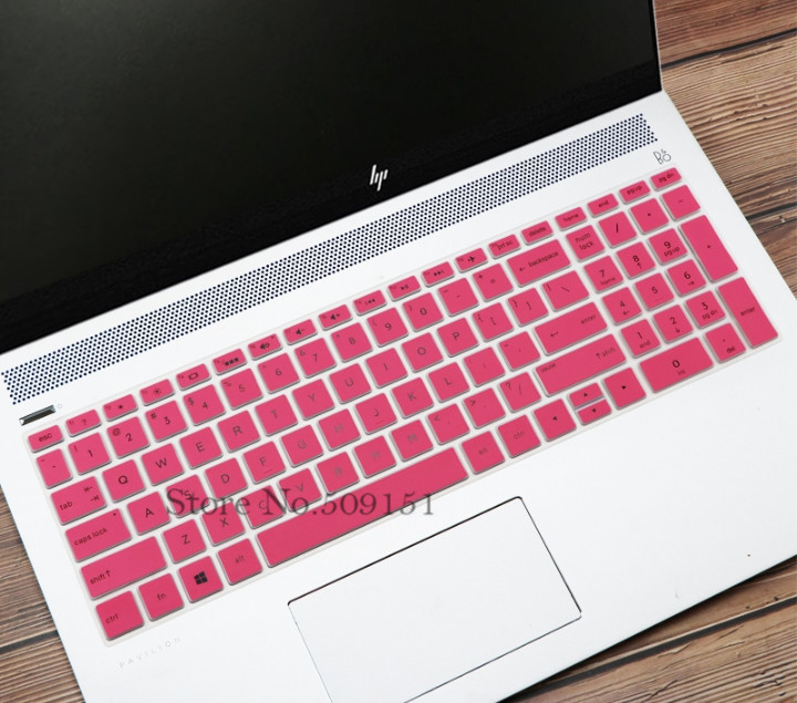 15.6 &quot; hp pavilion  x360 15- br pavilion 15-cc 15-ch 15-cd 15-cb 15-bs 17-bs 17m- ae silikoninen kannettavan tietokoneen näppäimistön suojakuori: Vaaleanpunainen