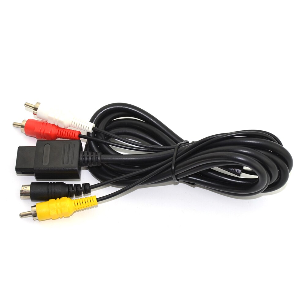 10pcs TV S-Video AV Cable Super For G-amecube N-GC For S-NES For N-64