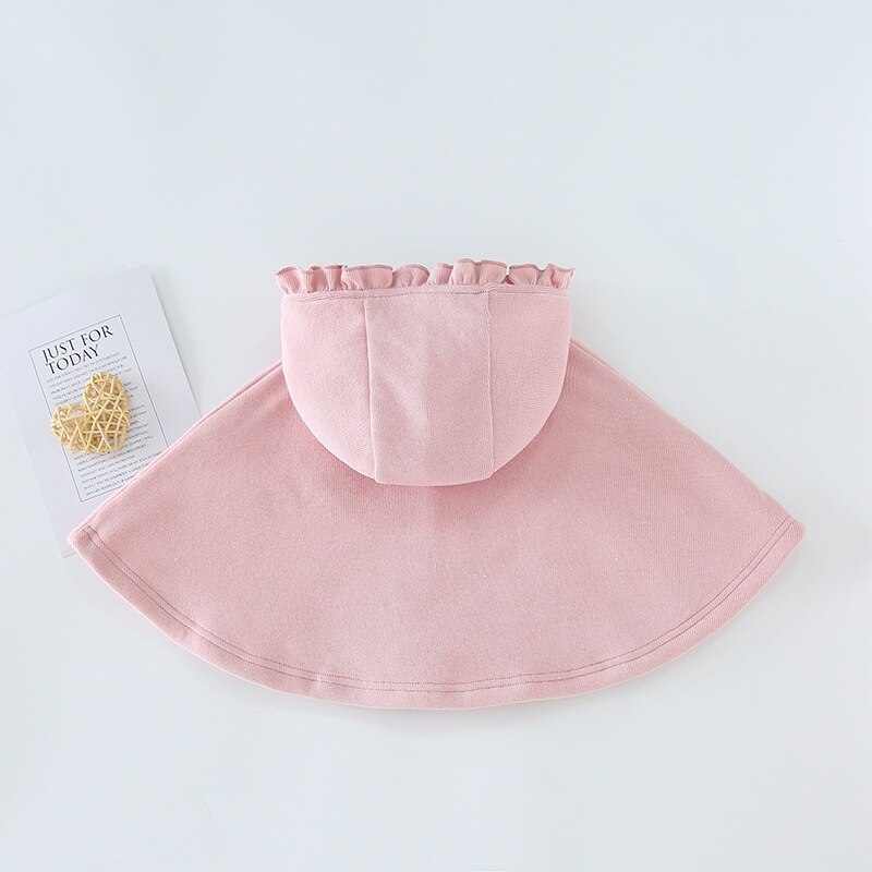 Unisex bambini neonata vestiti Poncho mantello con cappuccio giacca bambino cotone trapuntato mantello spesso Poncho neonato ragazza capispalla