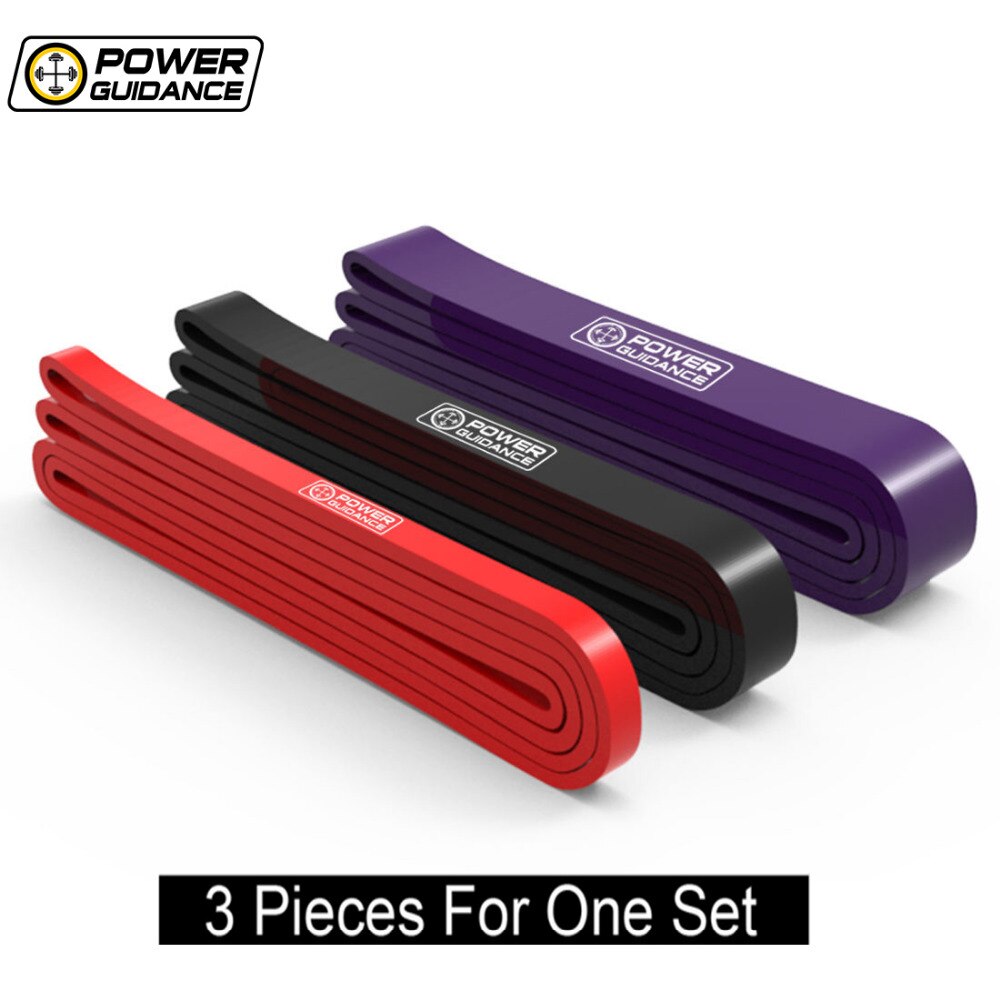Conjunto de faixas elásticas de resistência para treino, equipamento para exercício físico, látex natural, orientação com energia, academia: Set 1