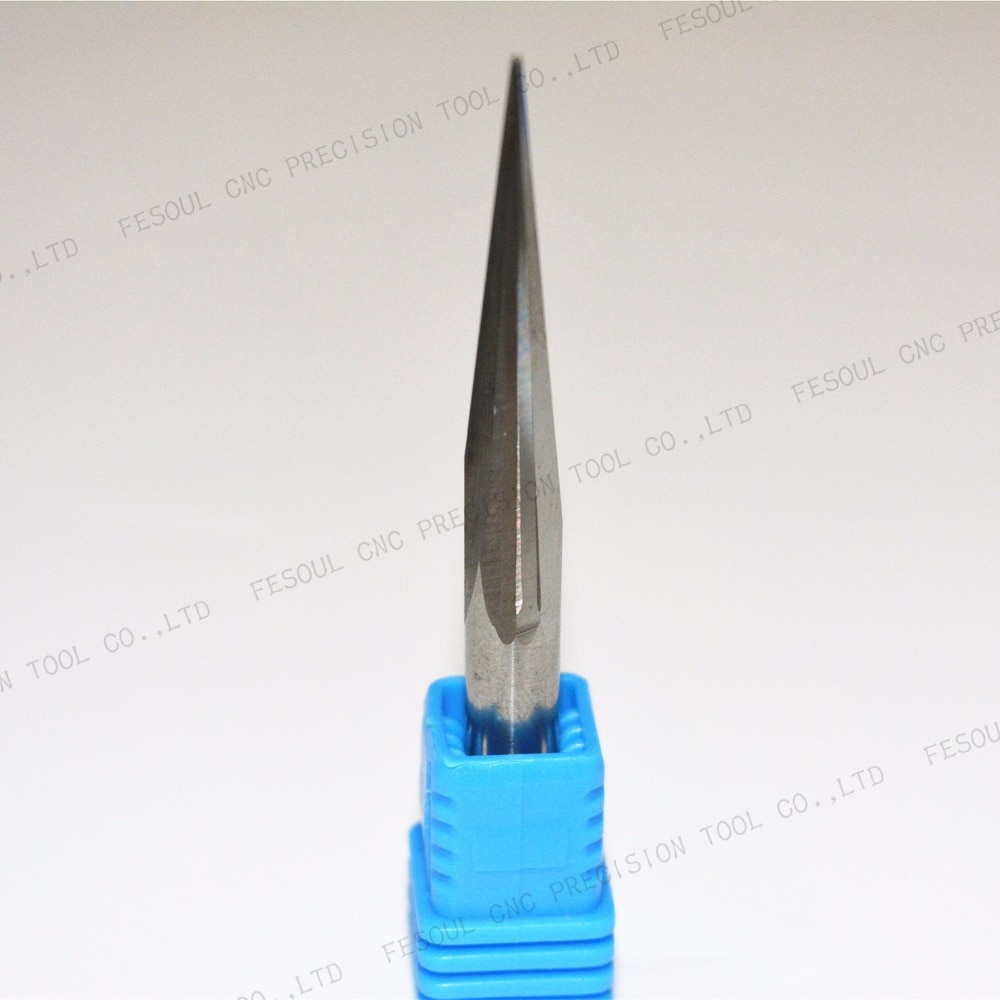 6mm*70L,1pcs Taper Ball nose End Mill,CNC Cone milling Cutter,Solid carbide tool,woodworking router bit