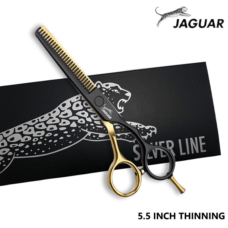 JAGUAR Hair Scissors 5.5&6.0 Inch Cutting Thinning Set Hairdressing Scissors Barber Tools salons she: 5.5 Inch Thinning 04