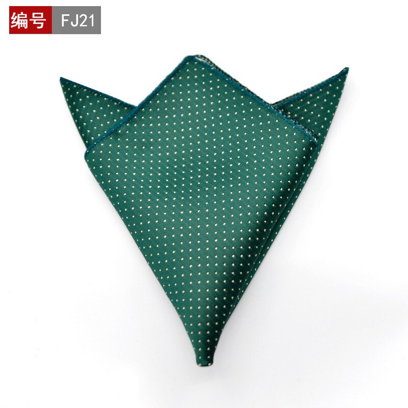 25*25cm polyester lommetørkle herre business dress floral lomme firkantet hankies klassisk rutete lomme håndkle: 20