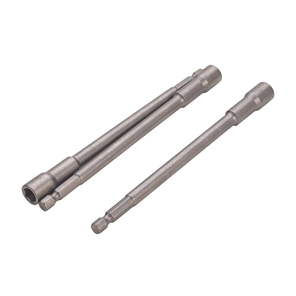 Utoolmart 3 pièces/10 pièces 1/4 "douille hexagonale magnétique 100mm/150mm de Long 8mm pilote d'écrou hexagonal en métal pour une bonne durabilité pour le fonctionnement