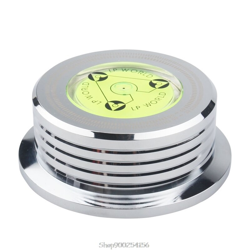 Universal 50Hz LP Vinyl Record Player Disc Turntable Stabilizer Aluminum Alloy Weight Clamp S30 20: Silver