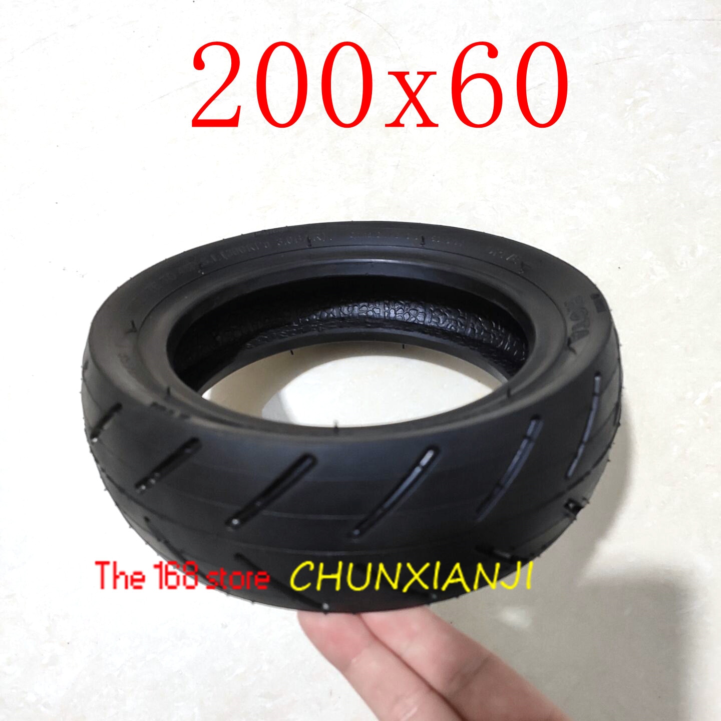 200x60 Electric Scooter Tubeless Tire Explosion-proof Tire 8 Inch 200*60 Vacuum Tire
