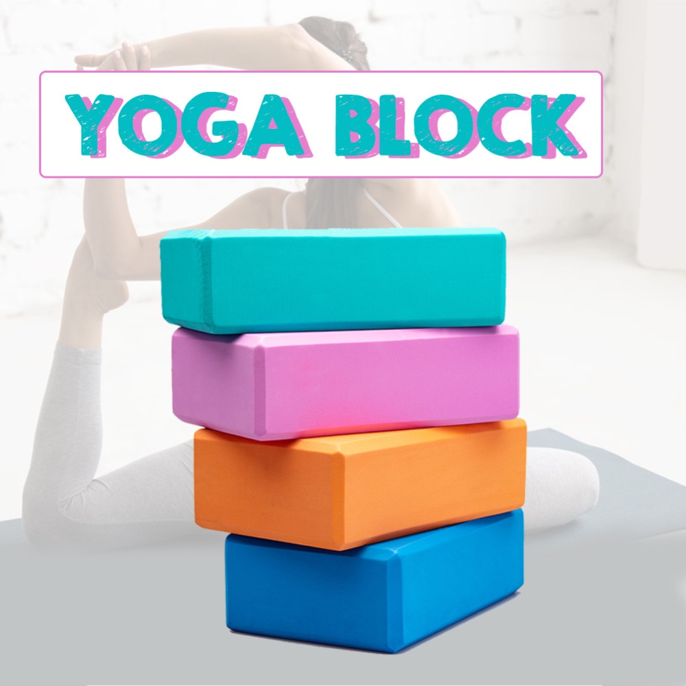 Yoga Block EVA Exercise Workout Fitness Brick Gym Foam Stretching Aid Body Shaping Health Training Yoga Blocks