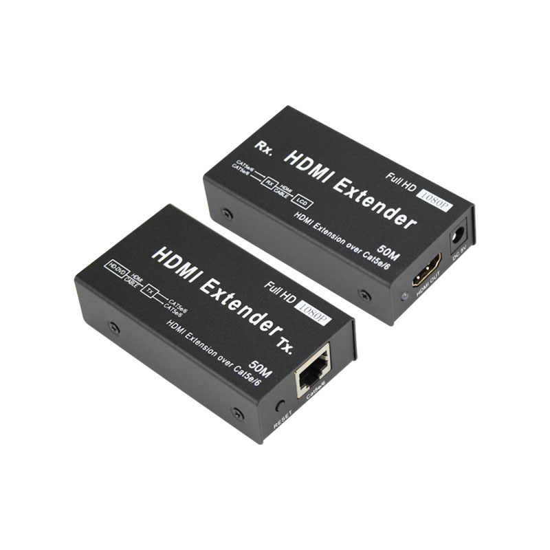 50M HDMI estensore 1080p HDMI Trasmettitore Ricevitore su cavo gatto 5e/6 RJ45 Ethernet convertitore Spina DEGLI STATI UNITI UE per Schermo LCD