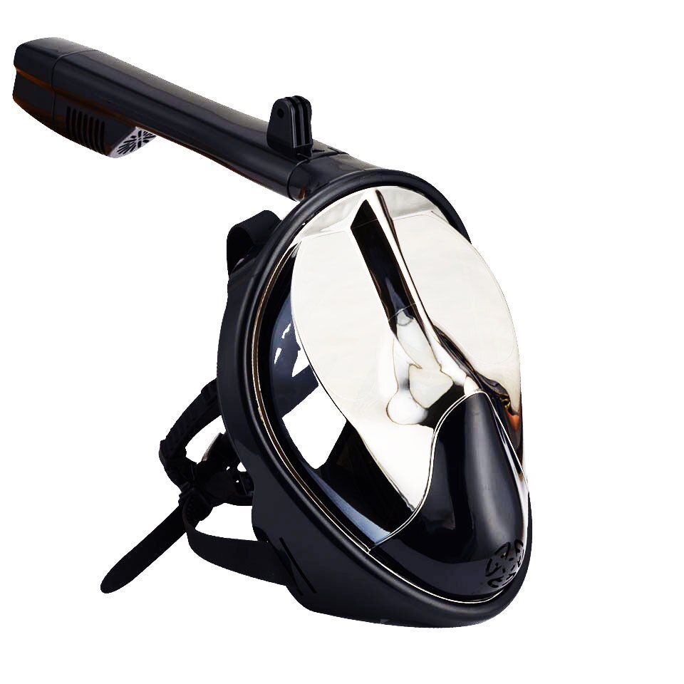 Diving Mask - Full Dry Snorkel - Anti-Fog - Silicone - Adult Outdoor Gear: Plating Silver / L/XL