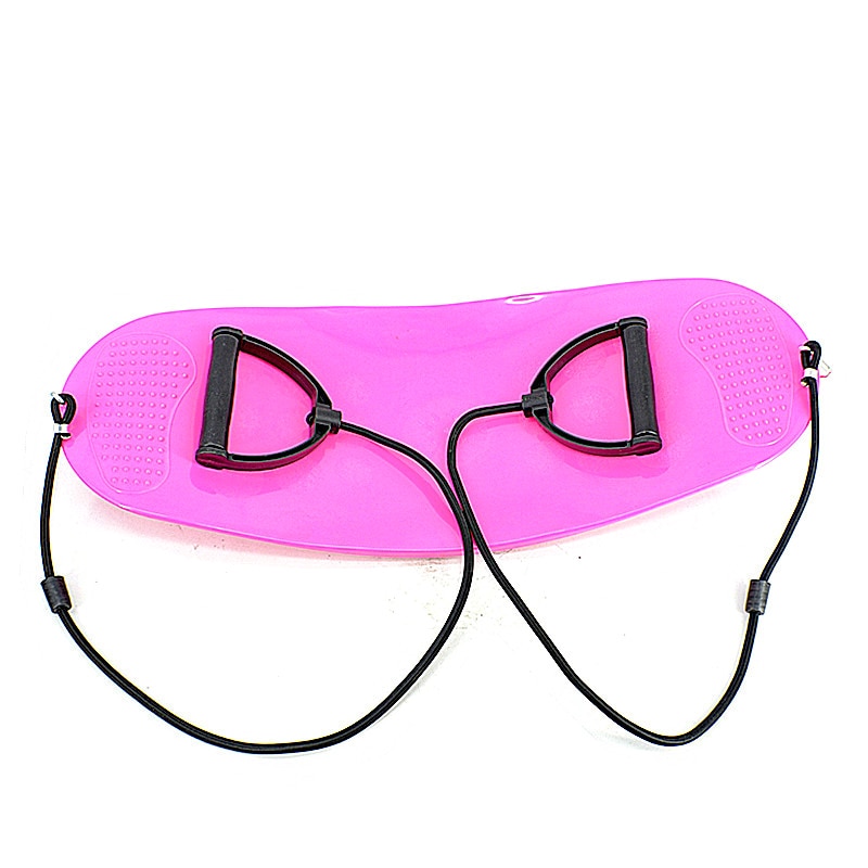 ABS Twisting Gym Fitness Balance Board Workout Thigh Yoga Training Board Non Slip Exercise Abdominal Women Twist Prancha Fitness: Pink