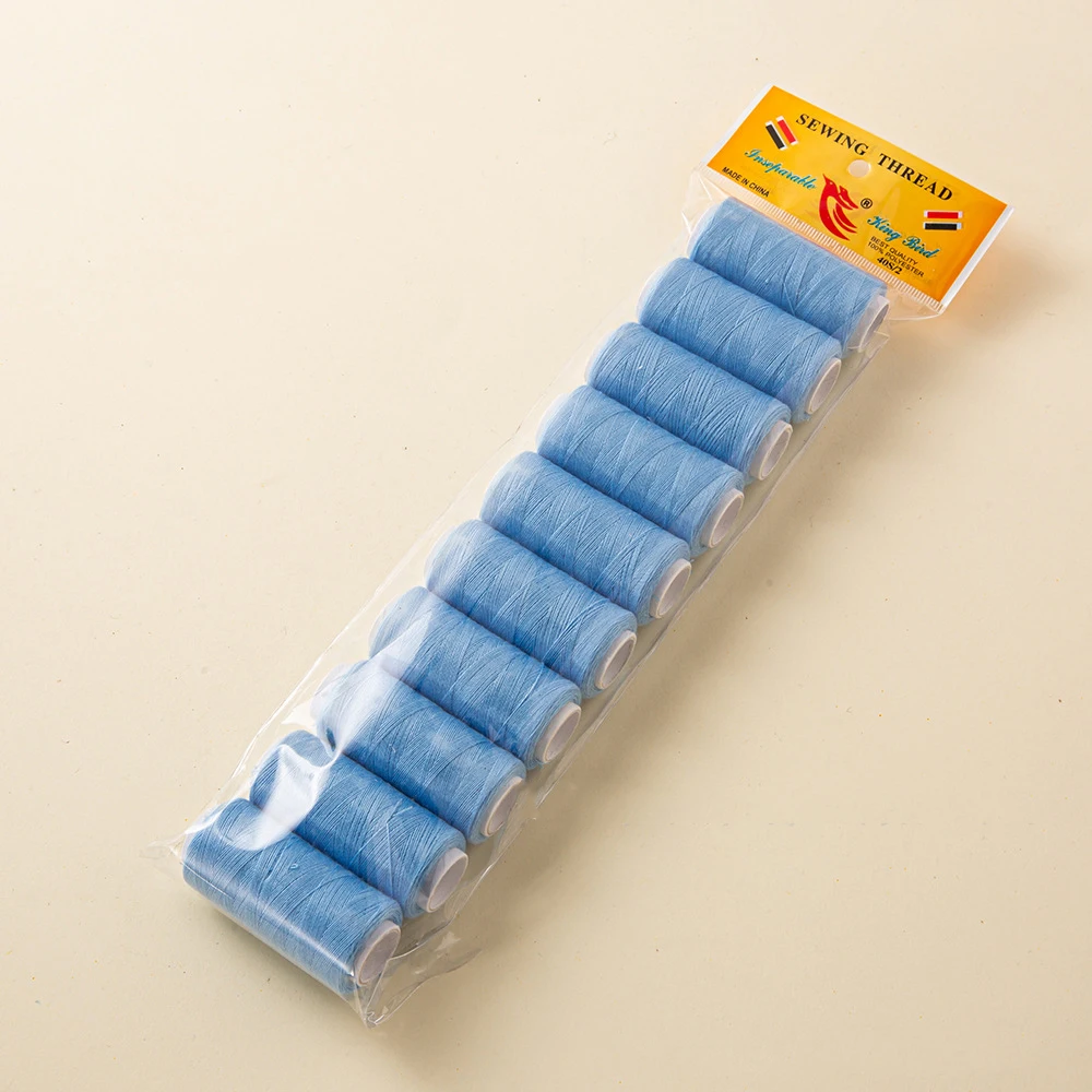 10Pcs Sewing Thread Hand Sewing String Spool for Embroidery and Sewing Machine DIY Embroidery Thread 200 Yards Each: ROYAL BLUE