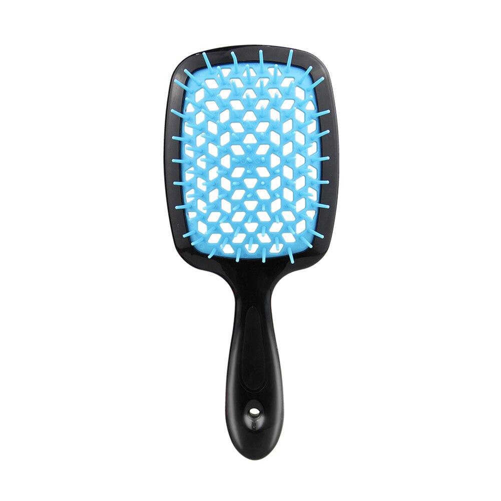 Höhlte Airbag Massage Kamm Gerade Lockiges Haar Pflege Styling Shampoo Pinsel: Blau