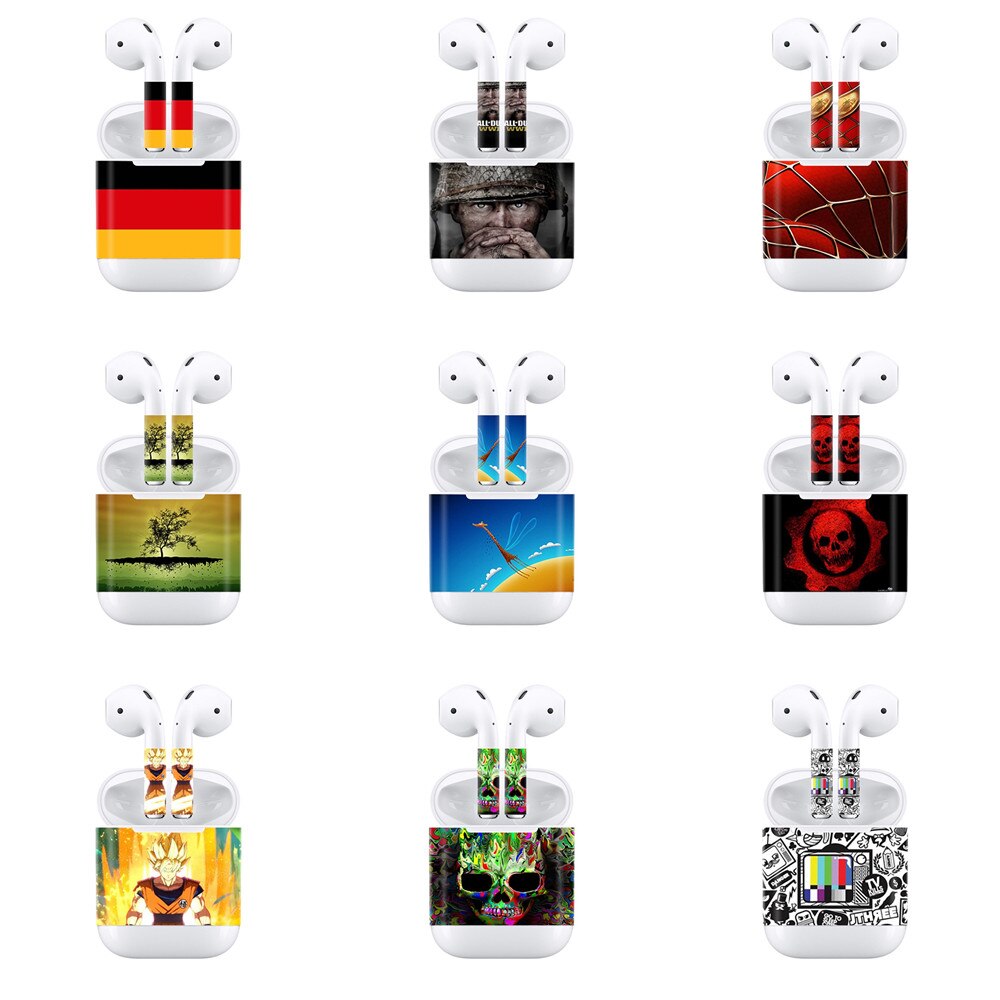 Leuke Dust Guard Case Inner Sticker Voor Airpods 1 2 Airpod Huid Beschermende Cover Stickers Voor Apple Air Peulen Volledige wrap Sticker