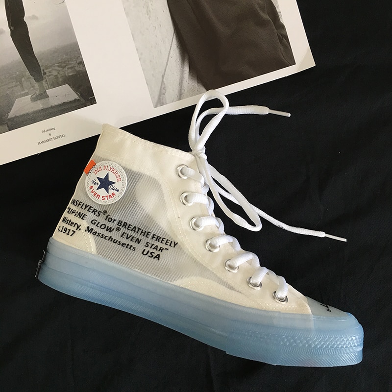 Blauw Kleur Vrouwen Platte Sneakers Met Dezelfde Casual Schoenen Leisure Liefhebbers Unisex Sneakers Ademend Gaas Zachte Canvas Schoenen