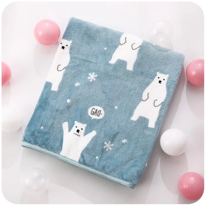 Tecknad korall fleece ull filt barn baby filt luftkonditionering kontor soffa sierran filt sommar 100*72cm