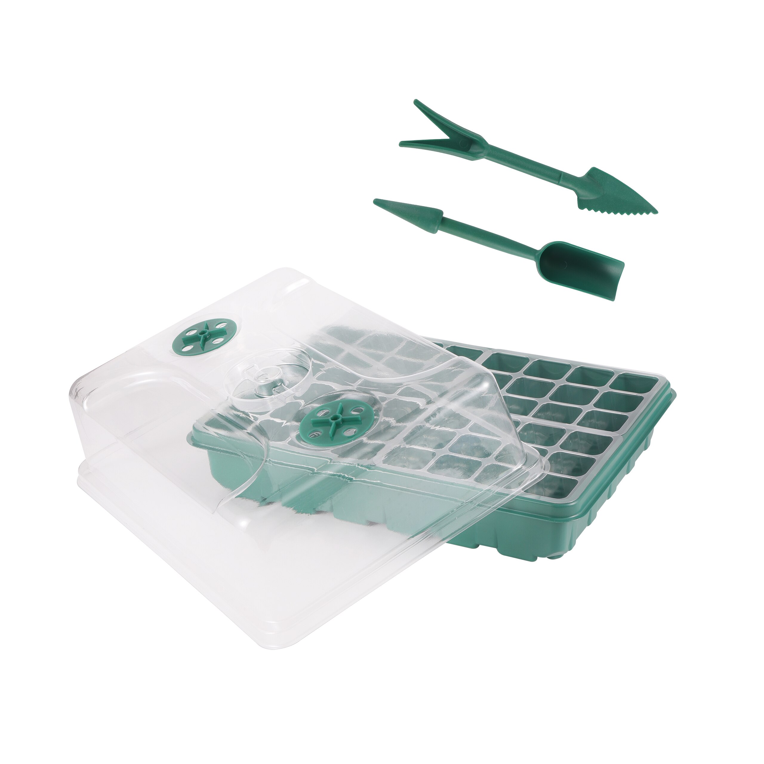 2 Set 48 Cells Seedling Starter Germination Nursery Pot Propagation Growing Box Breathable Plants Vegetable Garden Supplies