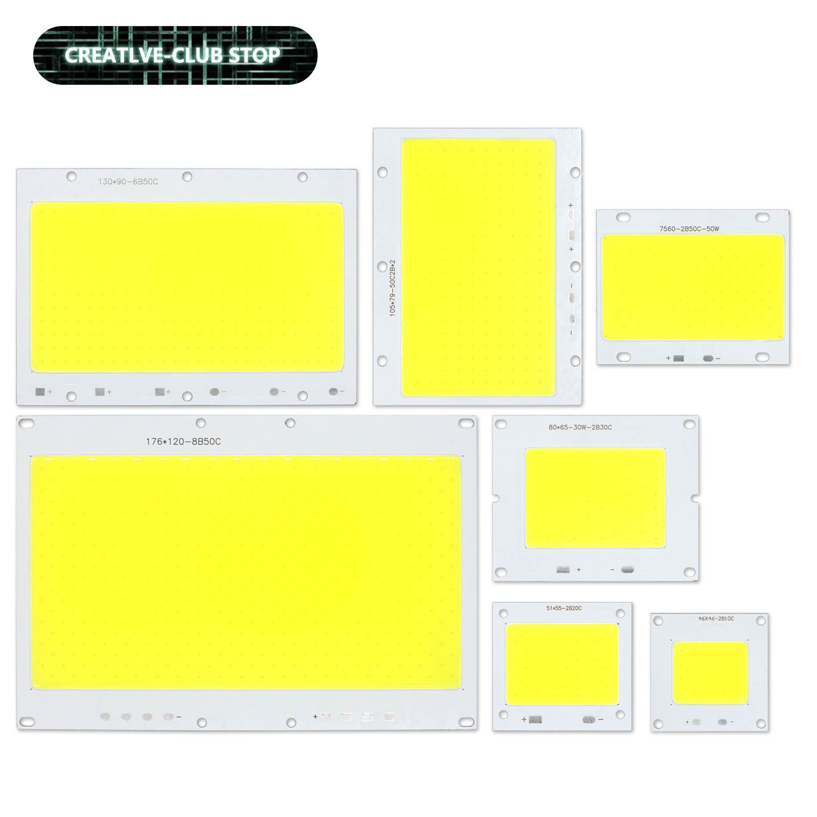 LED COB Lamp Kraal 10W 20W 30W 50W 100W 150W 200W Flood Panel Licht LED Lamp Spotlight Outdoor Chip Diode Vierkante Lamp Koud Wit