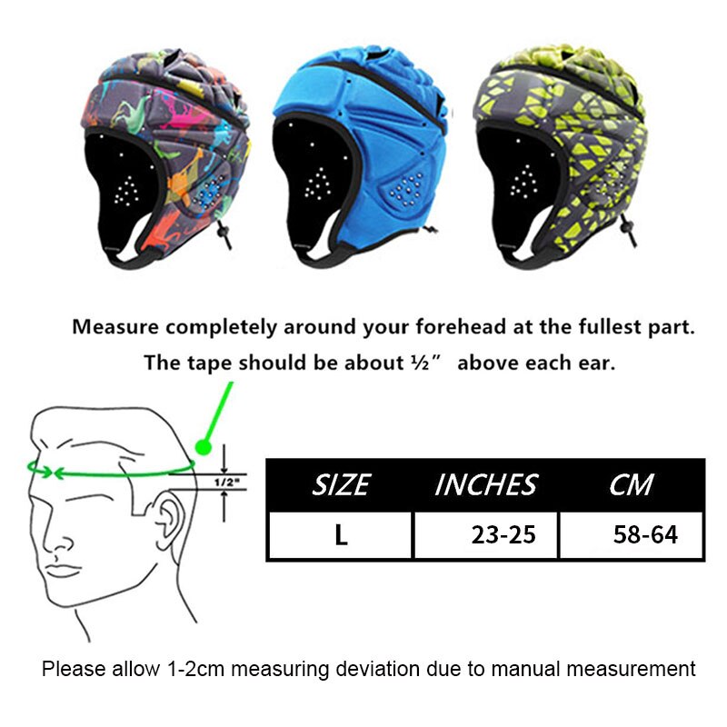 Sport Rugby Hoofdbeschermer Zachte Helm Vlag Amerikaanse Voetbal Helmen Gewatteerde Voetbal Hoofd Hoed Beschermende Hoofddeksels Crum Cap Mannen Volwassen