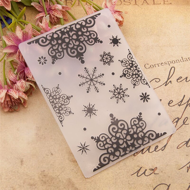 8 Styles Classical Embossing Folder Stencils for DIY Scrapbooking Plastic Template Crafts Art Diary Decor Painting Tool: EM247