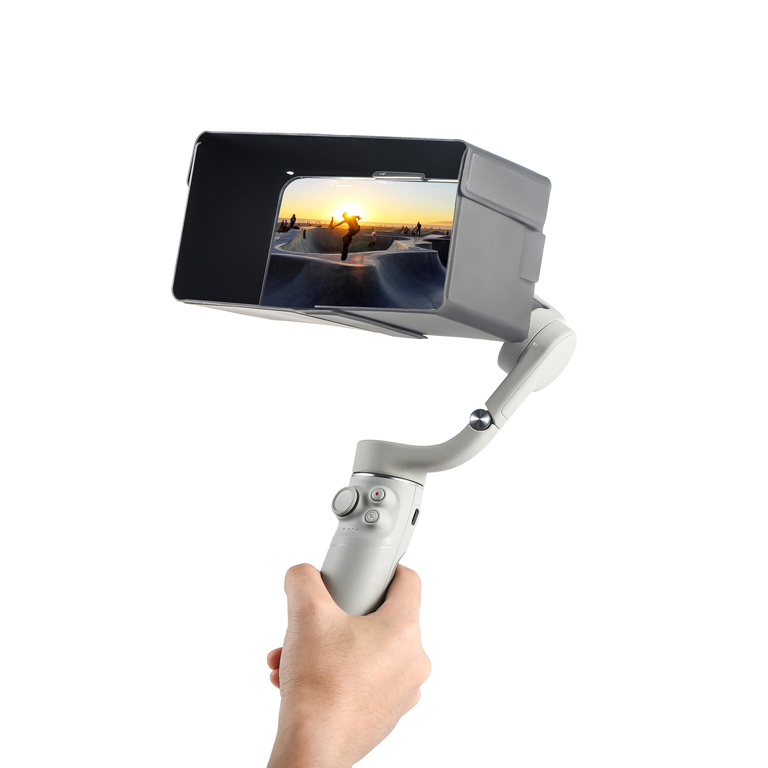 Sunhood remote control sun shade for dji  om 5/4/ se gimbal monitor controller universal phone hood for dji  om5 gimbal accessories