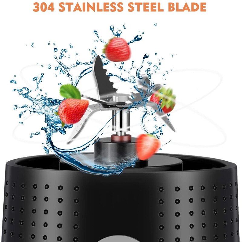 Portable Blender Personal Size Blender for Smoothies, Juice and Shakes, Mini Blender with 4000MAh Rechargeable Battery