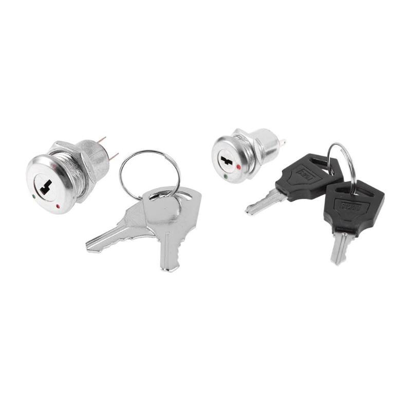 Electronic Key ON OFF Lock Switch Phone Lock Security Power Switch Tubular Terminals Electronic Lock Switch with Keys