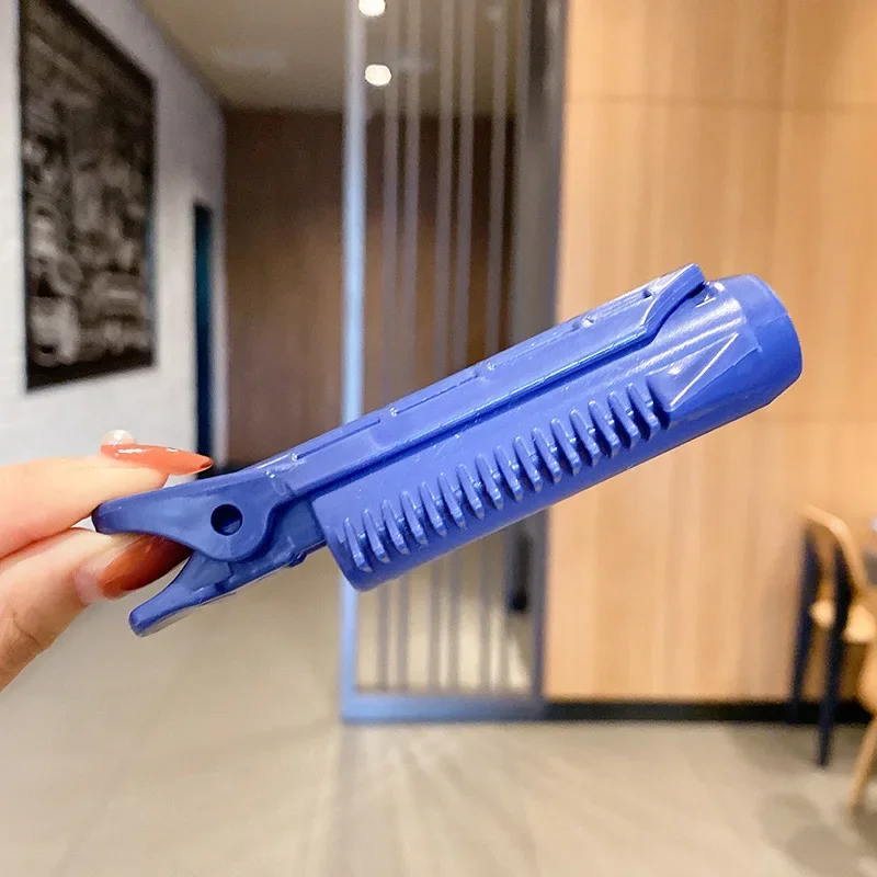 Pinzas rizadoras de pelo para mujer, pinzas para rizar el pelo, varillas para la permanente de raíces, rodillos de estilismo, herramientas de bricolaje esponjosas, Clip de volumen de raíz para mujer, 2 piezas: Azul