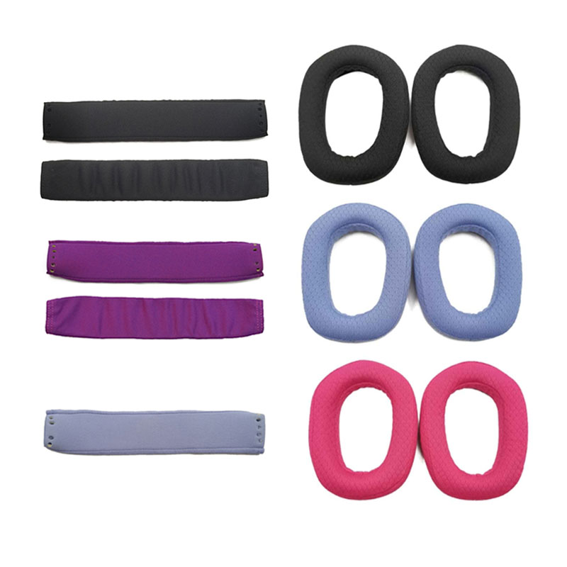Ersatz Schwamm Ohr polster Kissen Stirnband für Logitech G435 Kopfhörer Ohr polster Headbeam Sanft Earmuff Ärmel Ohr polster Teile