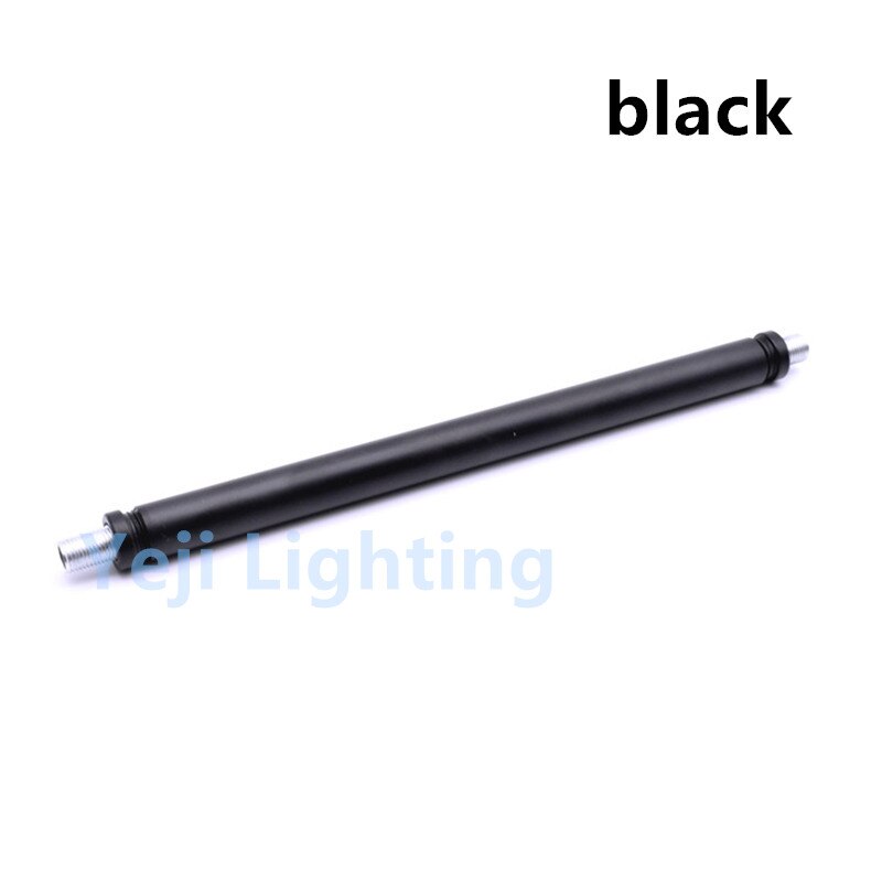 M16 hollow chandelier rod M10 rod Pendant hanging light connection rod 16mm lamp Tooth tube M10 thread tube for led lamp lights: black / 100mm
