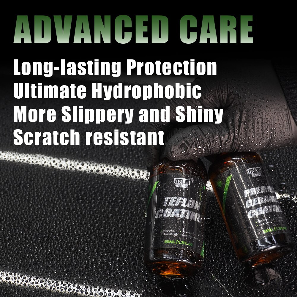 Hgkj 9H Anti-Scratch Auto Ceramic Glass Coat Liquid Hydrophobic Paint Care Super Hydrophobic Glass Coating Set Nano Materials