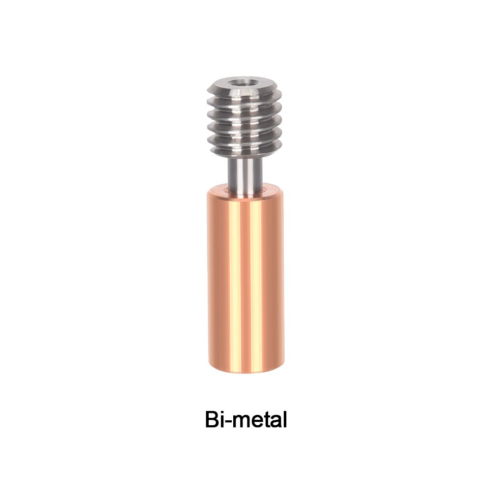 BIQU H2 Extruder All Metal Heatbreak Titanium Alloy Stainless Steel Throat For Upgrade MK8 Hotend Ender3 V2 3D Printer Parts: 3PC / Bi-Metal