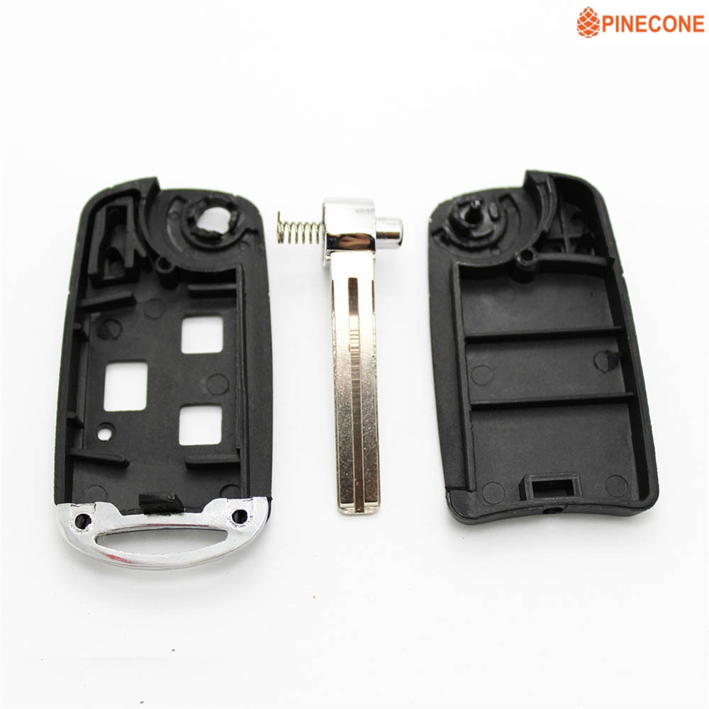 PINECONE Key Case for LEXUS IS GS ES LS RX IS200 RX300 Key 3 Buttons Uncut TOY40 Blade Modified Remote Blank Key Shel Fob