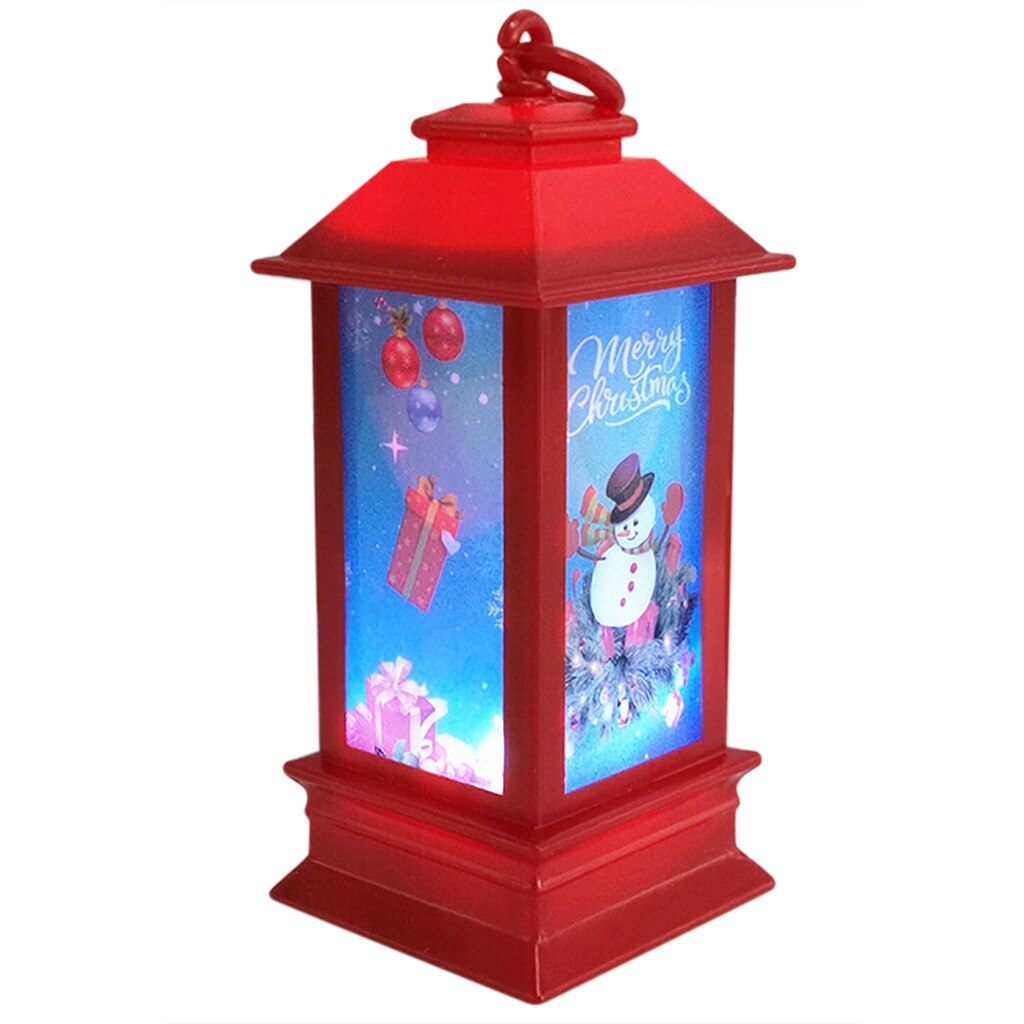 Santa Claus Led Lights Christmas Decorative Snowman Atmosphere Scene Decor Festive Decorative Glowing Night Light House