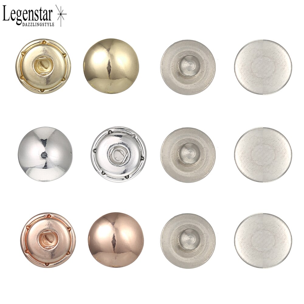 Legenstar Pressions Button Clips for Interchangeable Leather Band Stainless Steel Bracelet